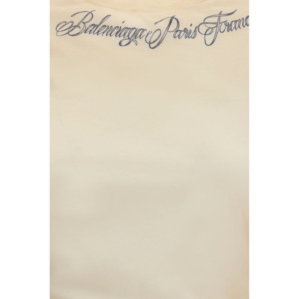 Balenciaga Beige Cotton T-Shirt
