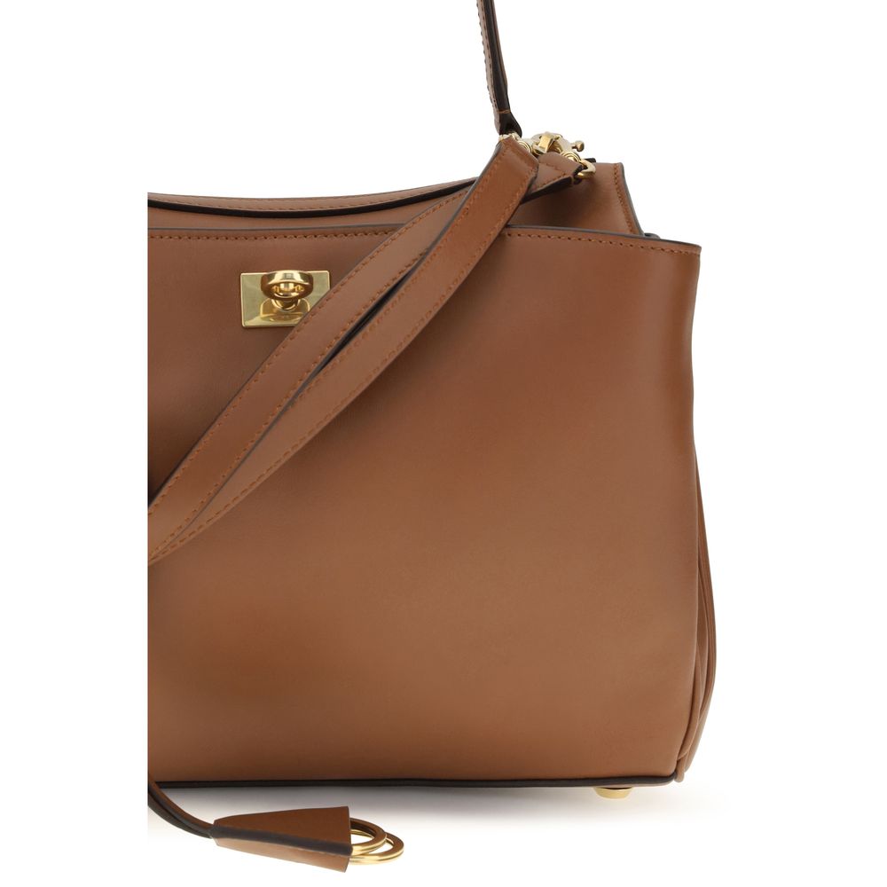 Balenciaga Brown Calf Leather Bos Taurus Shoulder Bag
