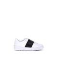 Valentino Garavani White Calf Leather Bos Taurus Low Top Sneakers