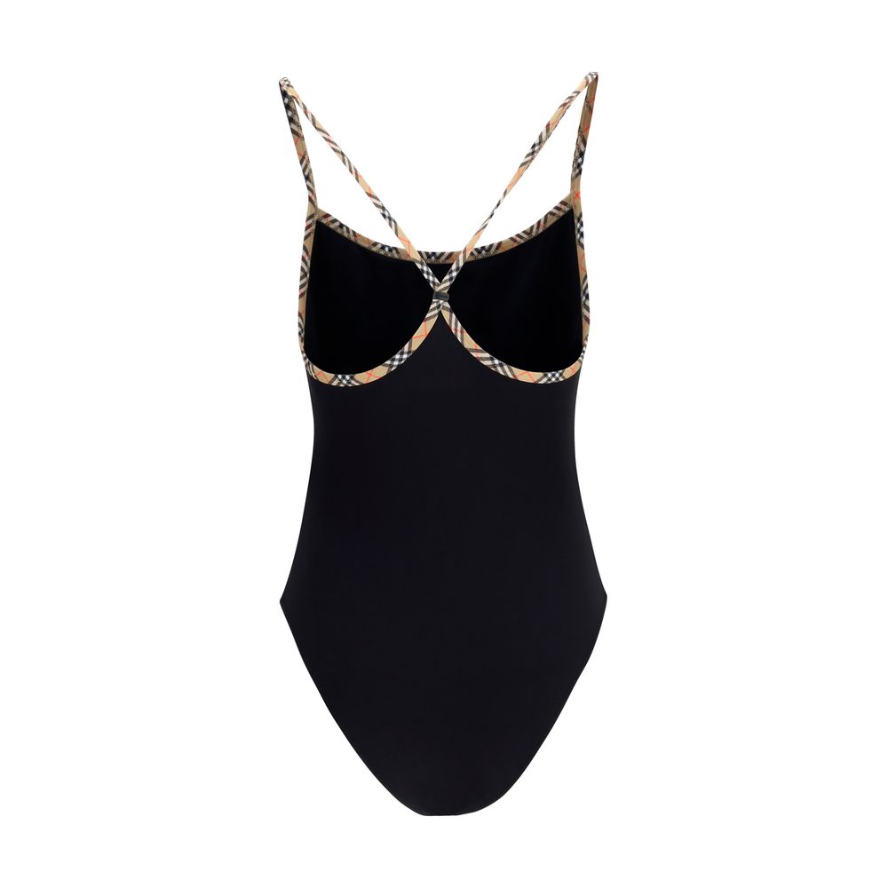 Burberry Black Polyamide One-Piece Swimsuit