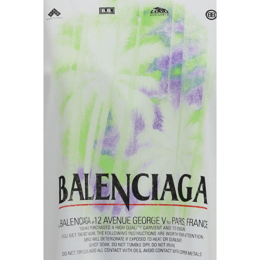 Balenciaga White Cotton T-Shirt