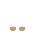 Alexander McQueen Gold Metal Sunglasses