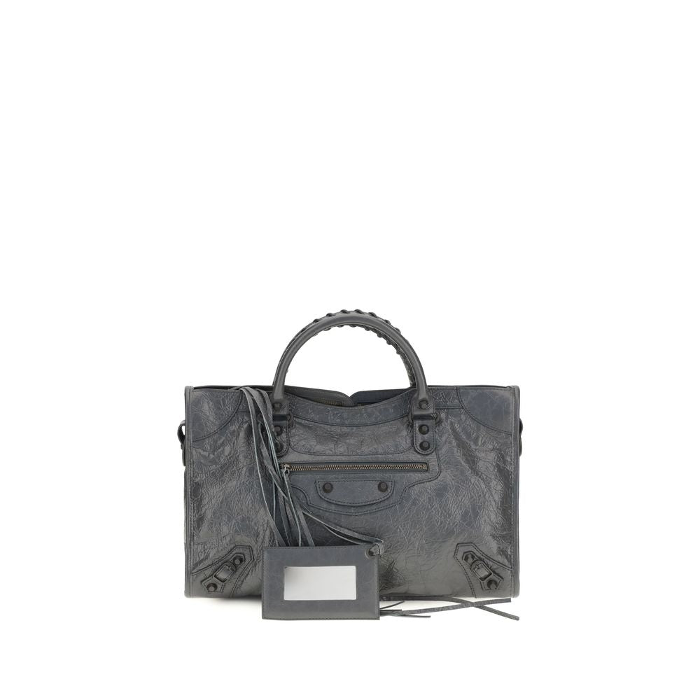 Balenciaga Gray Lamb Ovis Aries Aries Handbag