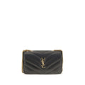 Saint Laurent Black Lamb Ovis Aries Aries Shoulder Bag