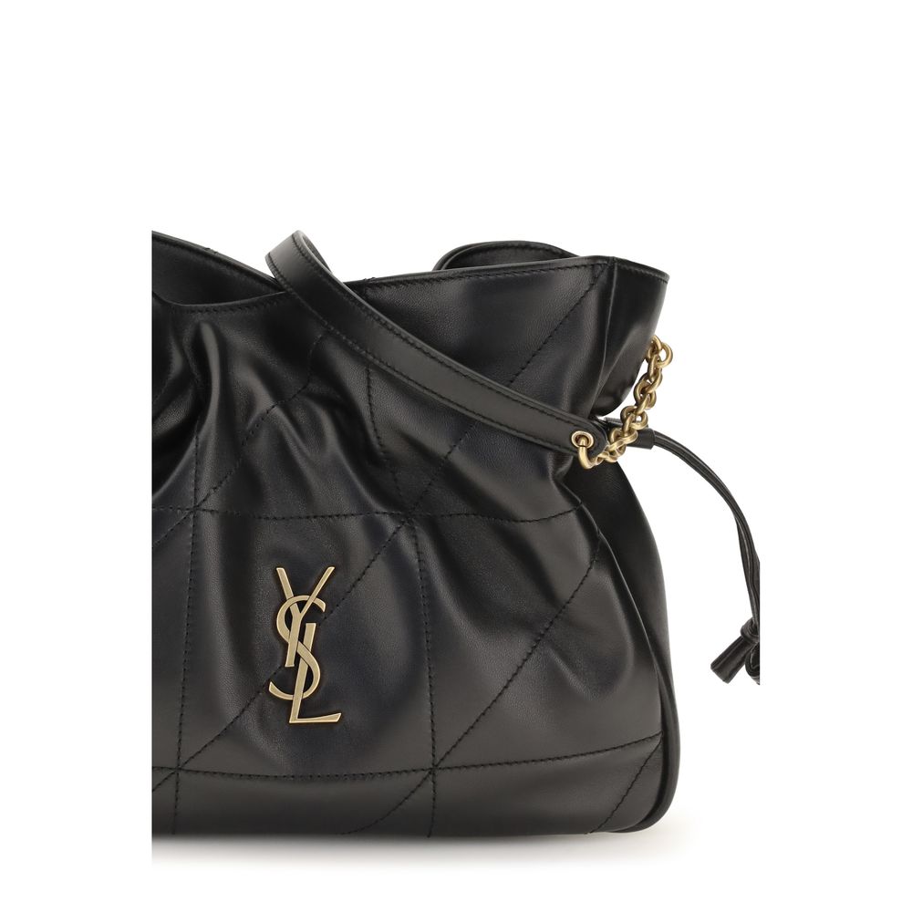 Saint Laurent Black Lamb Ovis Aries Aries Clutch Bag