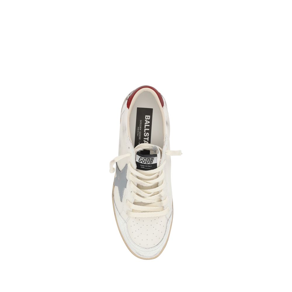 Golden Goose Beige Calf Leather Bos Taurus Low Top Sneakers