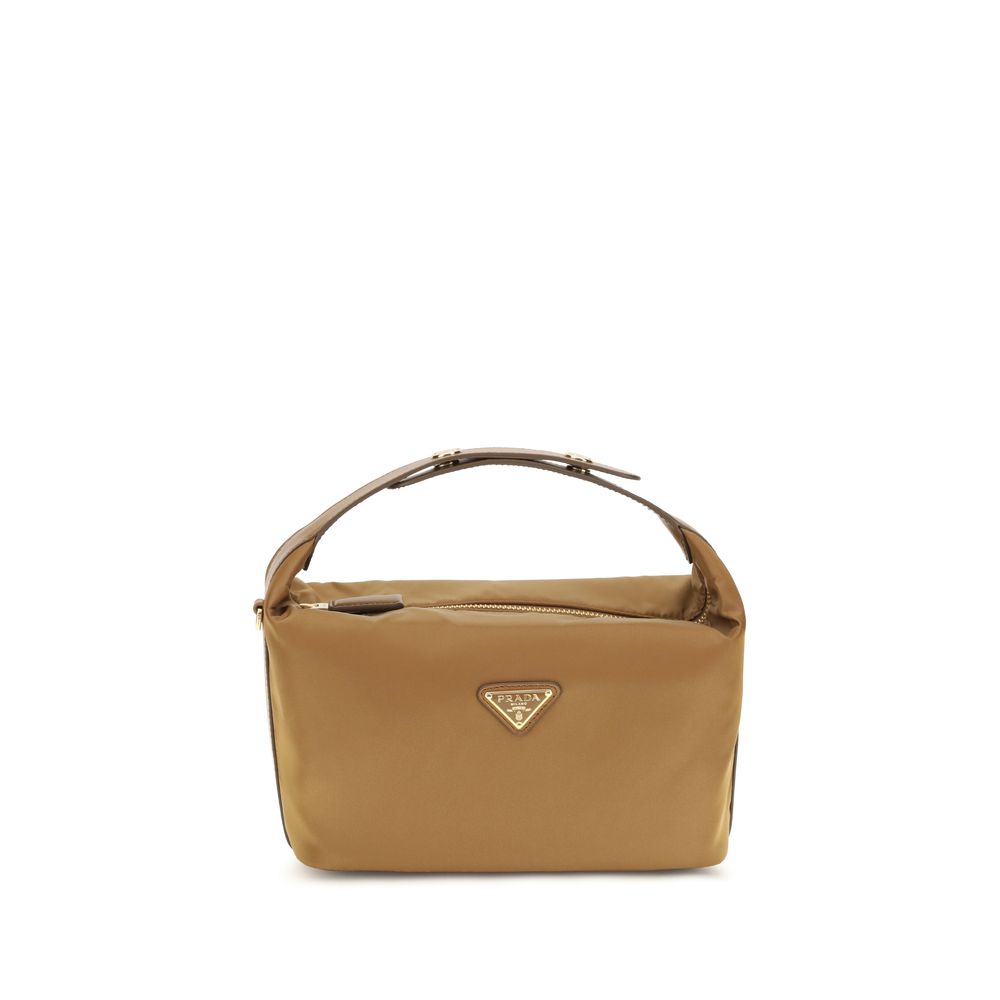 Prada Beige Recycled Polyamide Handbag