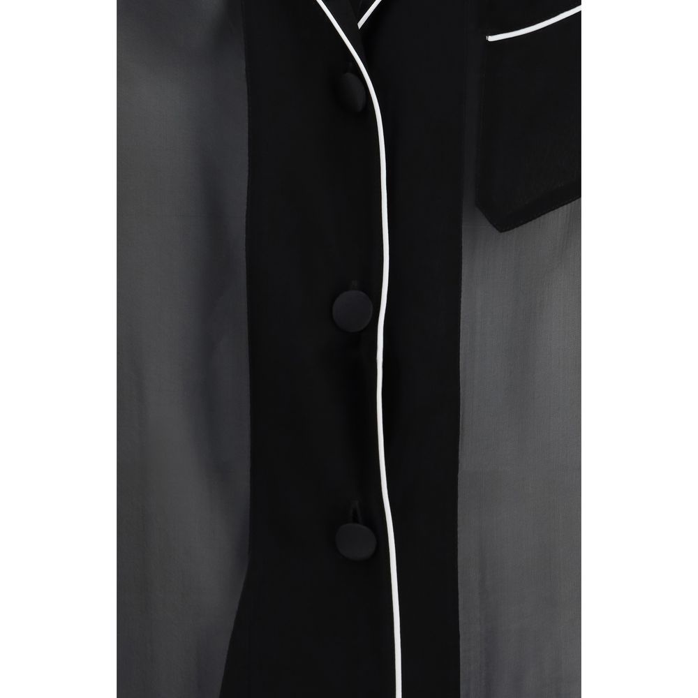 Dolce & Gabbana Black Silk Shirt