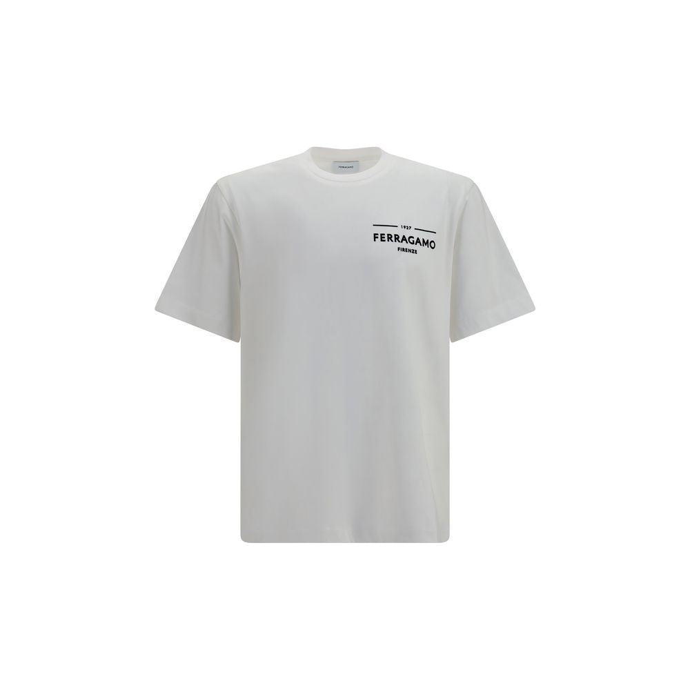 Ferragamo White Cotton T-Shirt