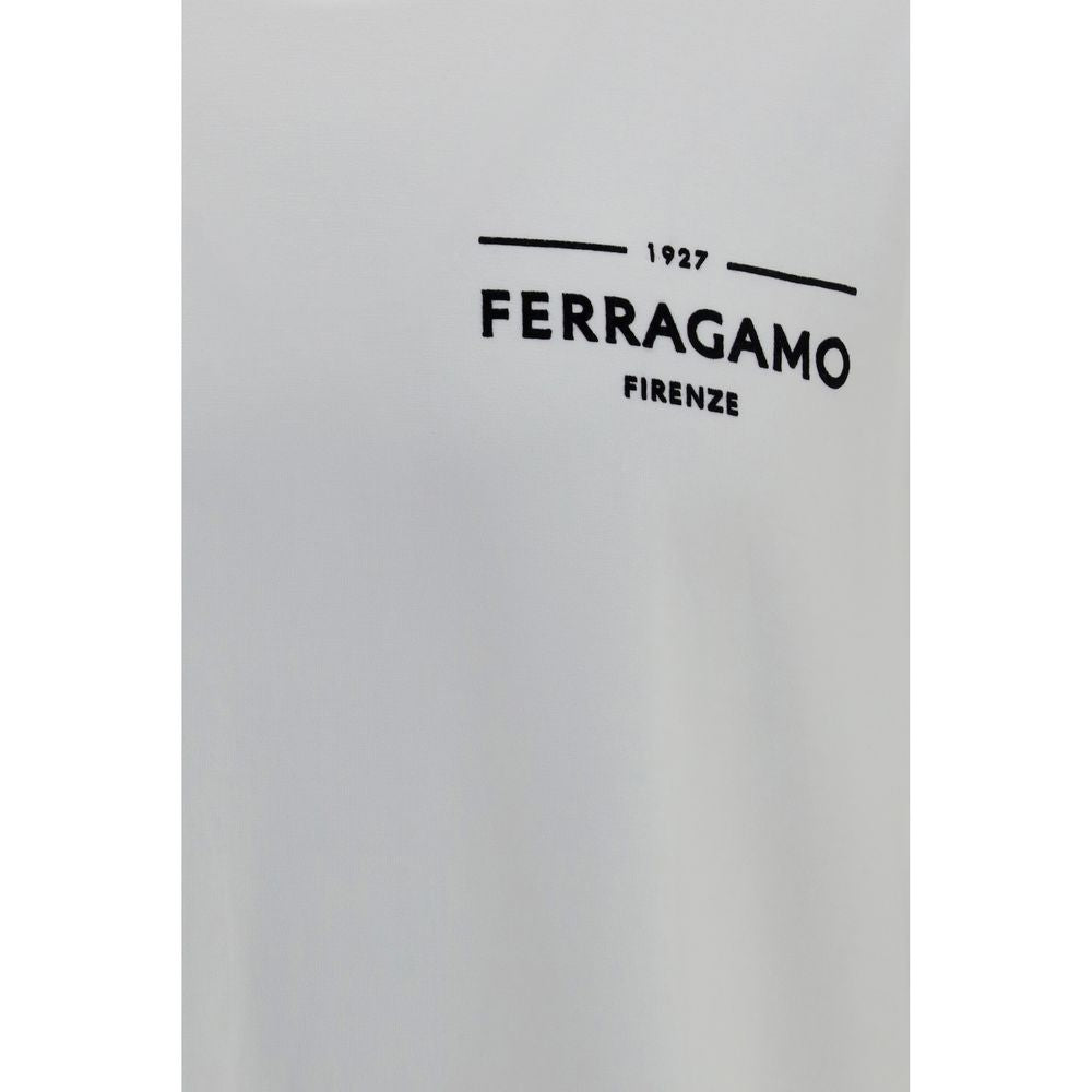 Ferragamo White Cotton T-Shirt