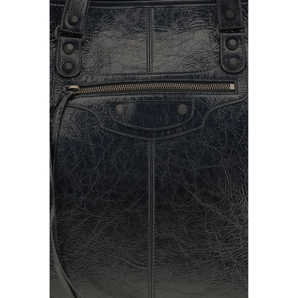 Balenciaga Black Lamb Ovis Aries Aries Shoulder Bag