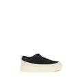 Moncler Black Calf Leather Bos Taurus Athletic Sneakers