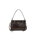 Prada Brown Calf Leather Bos Taurus Handbag