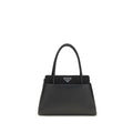 Prada Black Calf Leather Bos Taurus Handbag