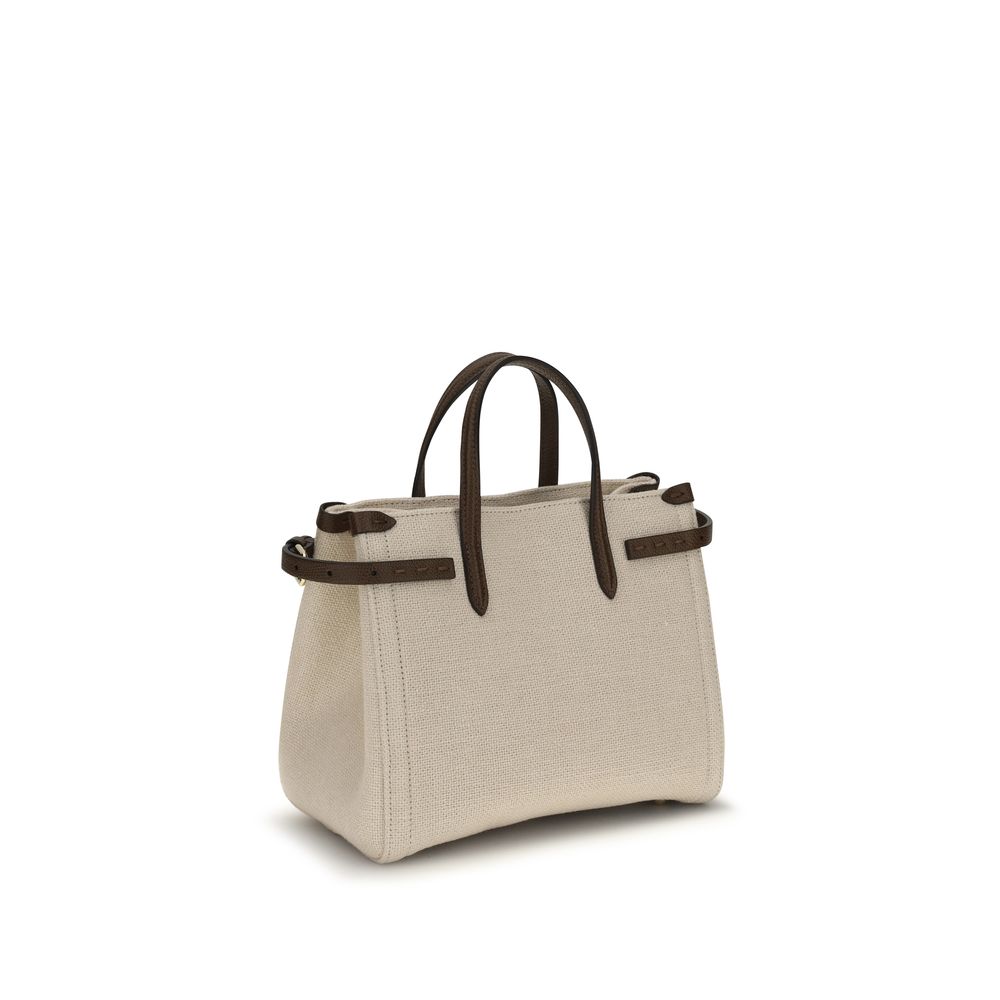 Valentino Garavani Beige Linen Handbag