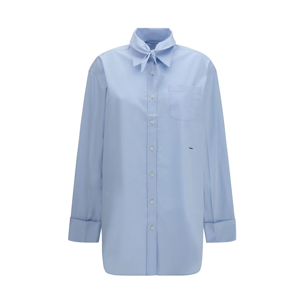 Prada Blue Cotton Shirt