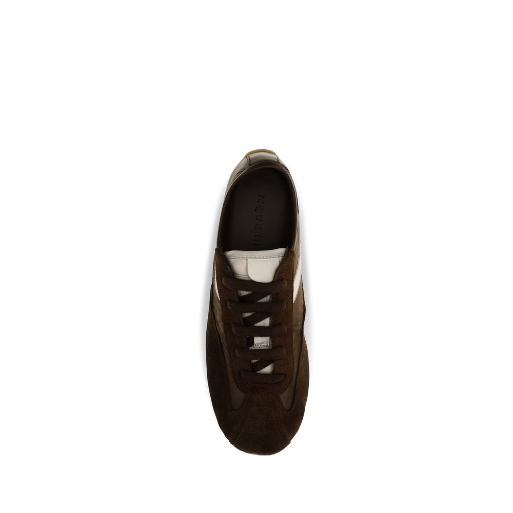 Alexander McQueen Brown Suede Leather Athletic Sneakers