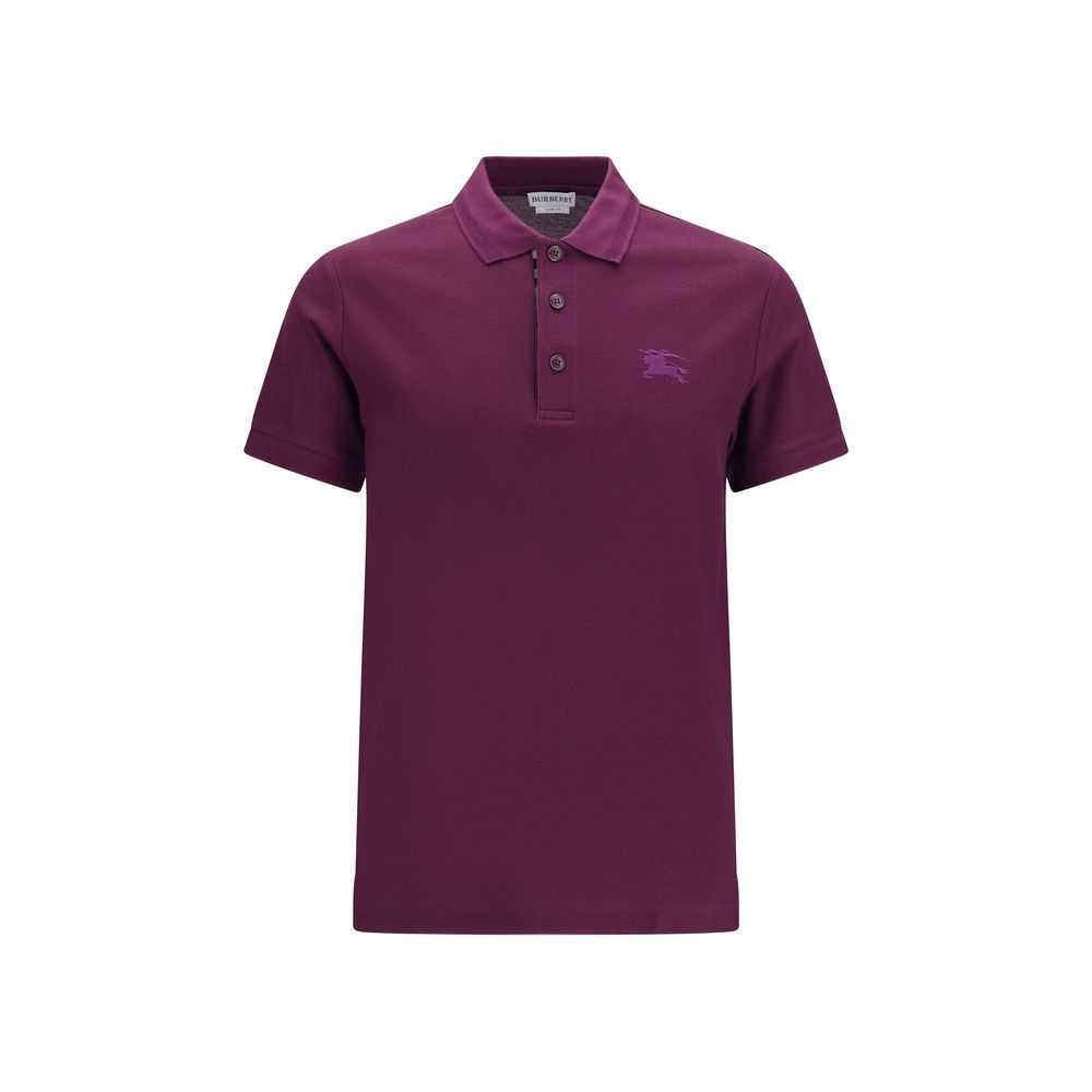Burberry Purple Cotton Polo Shirt
