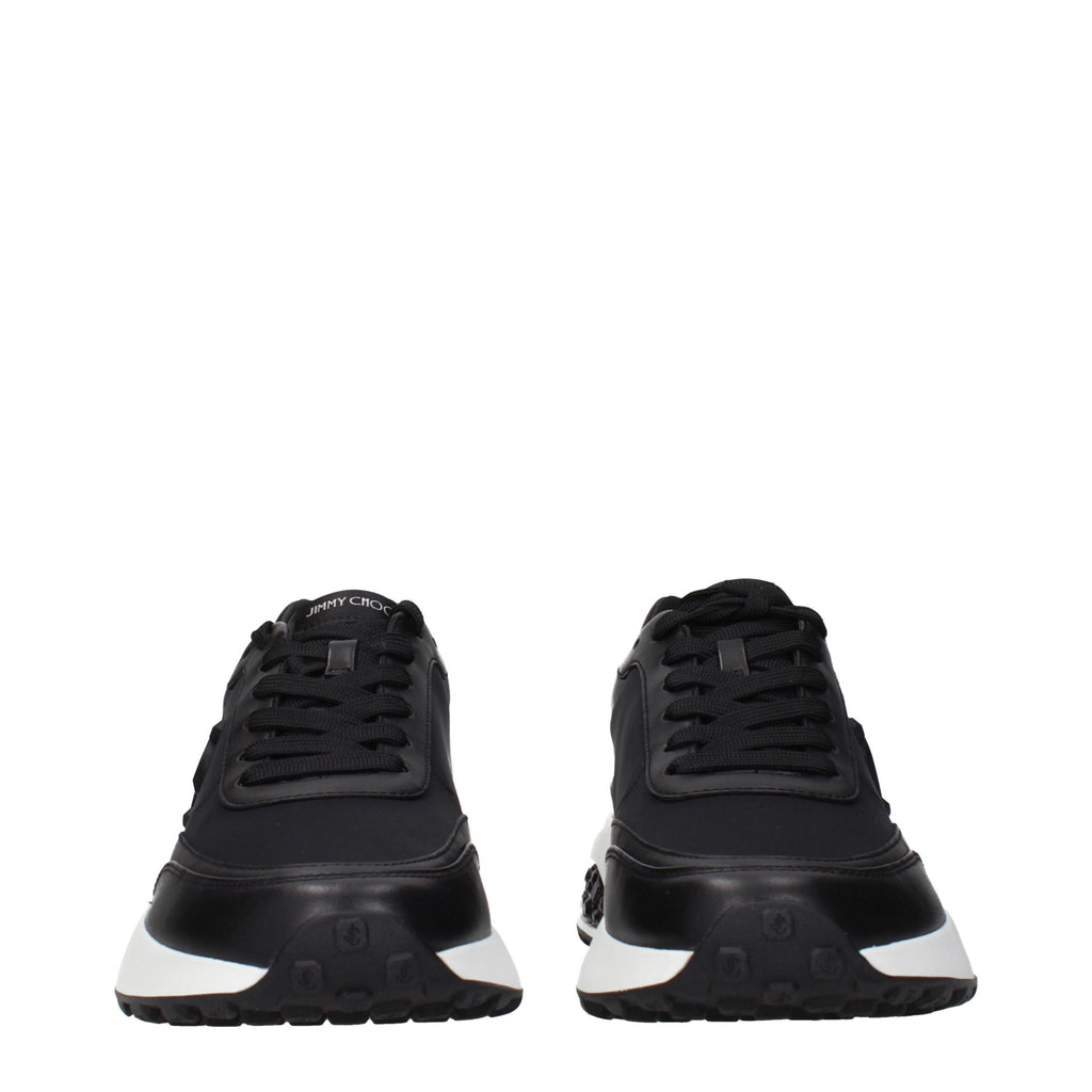 Jimmy Choo Black Fabric Athletic Sneakers
