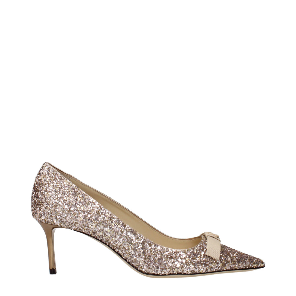 Jimmy Choo Pink Plastic Mid Heel Pumps