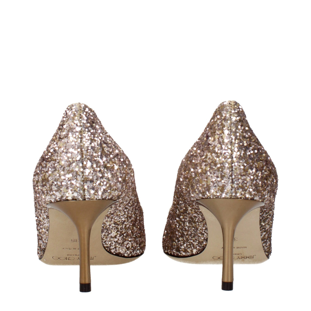 Jimmy Choo Pink Plastic Mid Heel Pumps
