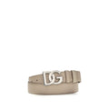 Dolce & Gabbana Beige Calf Leather Bos Taurus Regular Belt