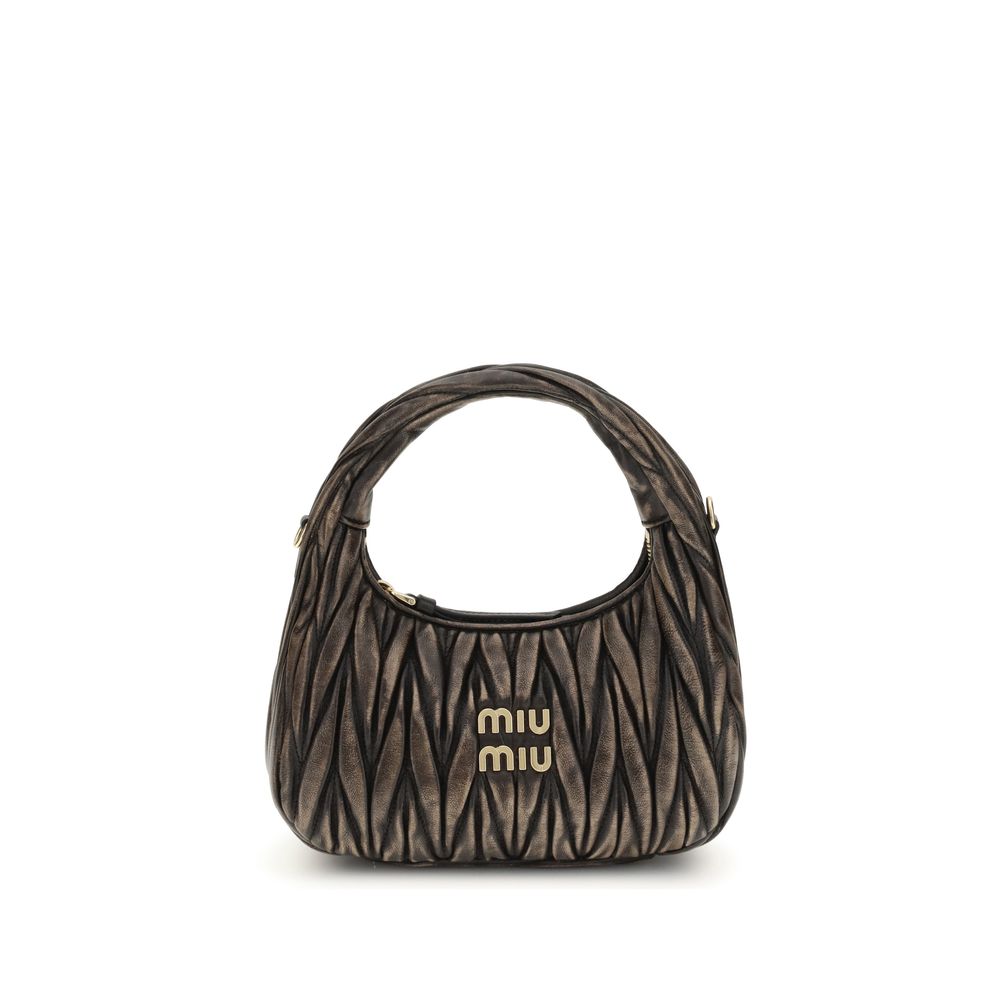 Miu Miu Brown Lamb Ovis Aries Aries Shoulder Bag