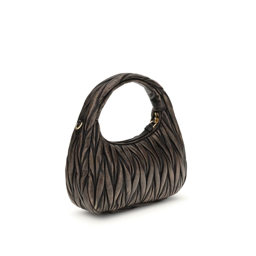 Miu Miu Brown Lamb Ovis Aries Aries Shoulder Bag