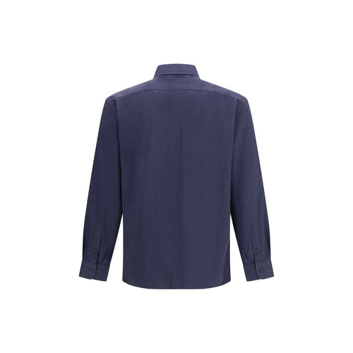 Brunello Cucinelli Blue Cotton Dress Shirt