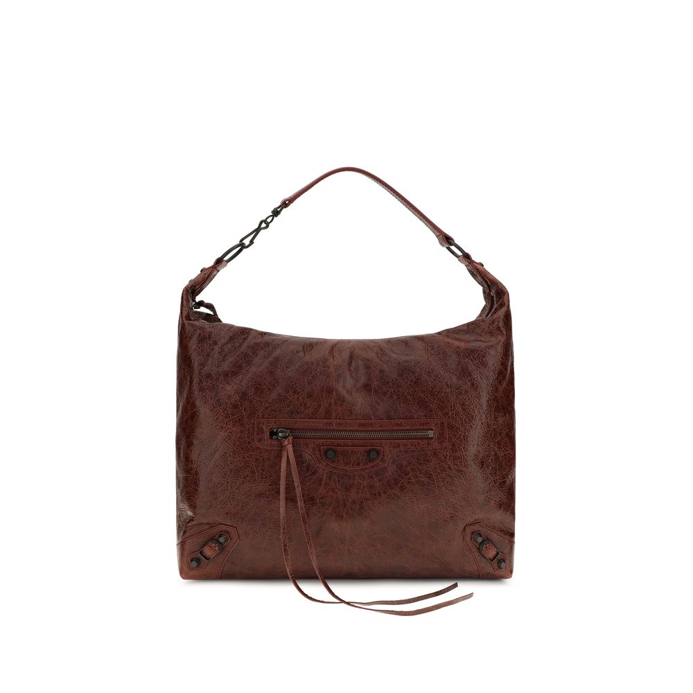 Balenciaga Bordeaux Lamb Ovis Aries Aries Shoulder Bag