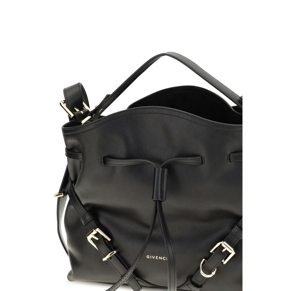 Givenchy Black Calf Leather Bos Taurus Backet Bag