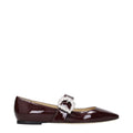 Jimmy Choo Red Leather Ballet Flats