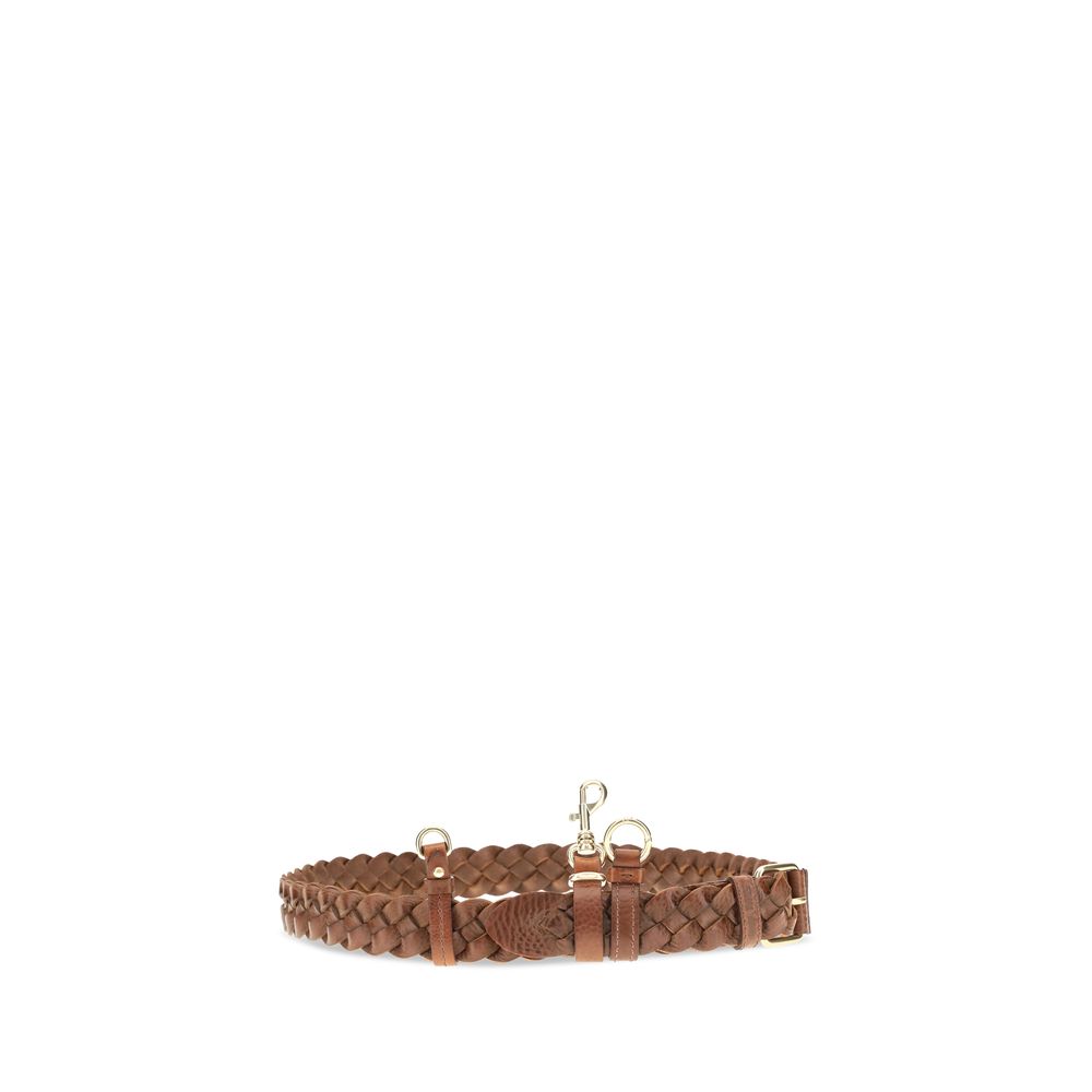 Miu Miu Brown Calf Leather Bos Taurus Regular Belt