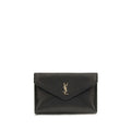 Saint Laurent Black Lamb Ovis Aries Aries Clutch Bag