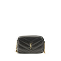 Saint Laurent Black Lamb Ovis Aries Aries Shoulder Bag
