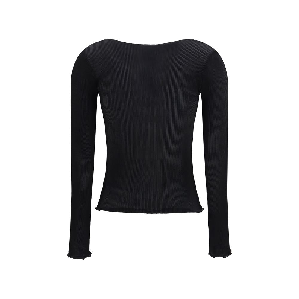 Saint Laurent Black Silk Blouse