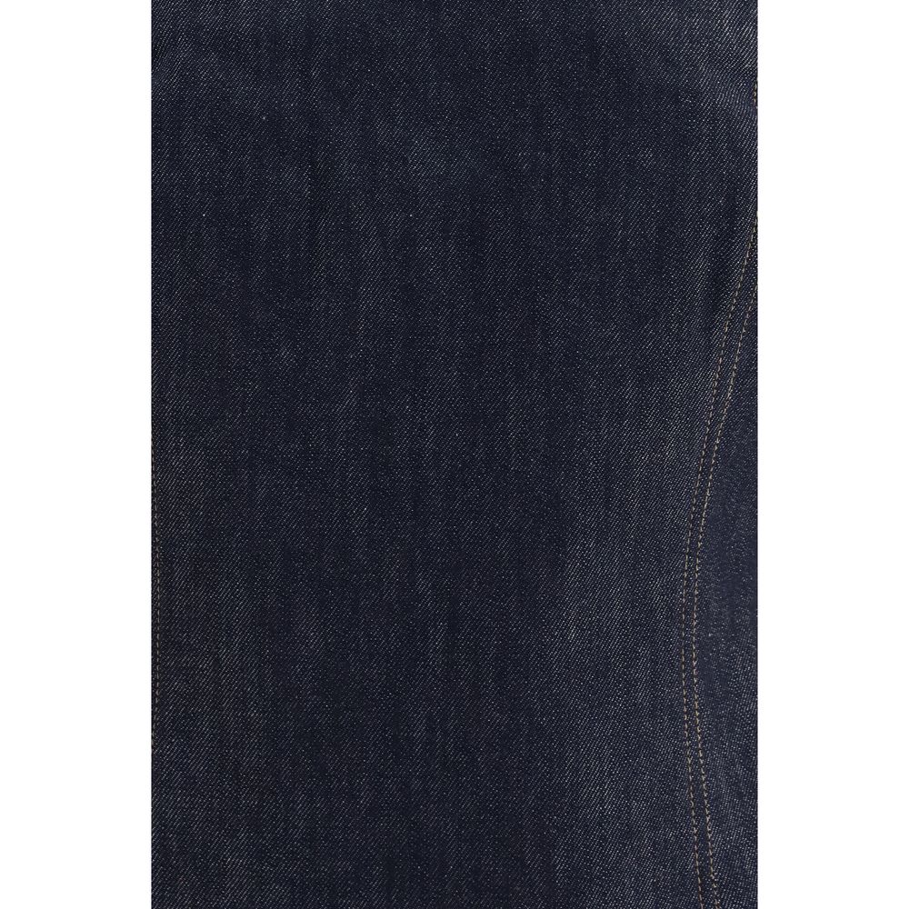Brunello Cucinelli Blue Cotton Bodysuit