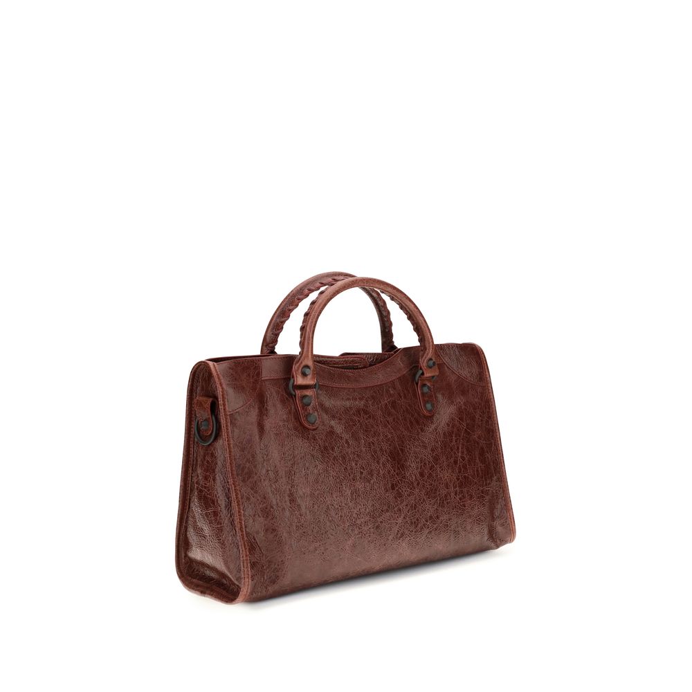 Balenciaga Bordeaux Lamb Ovis Aries Aries Shoulder Bag