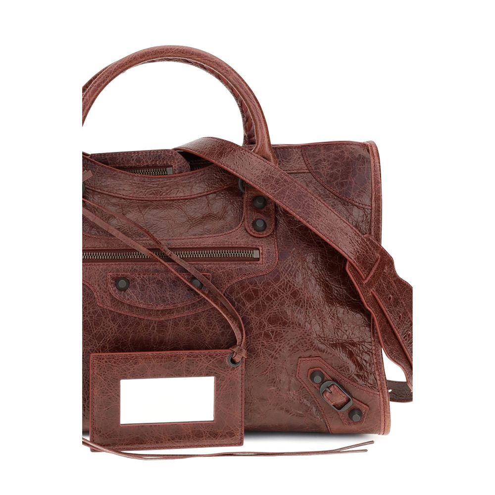 Balenciaga Bordeaux Lamb Ovis Aries Aries Shoulder Bag