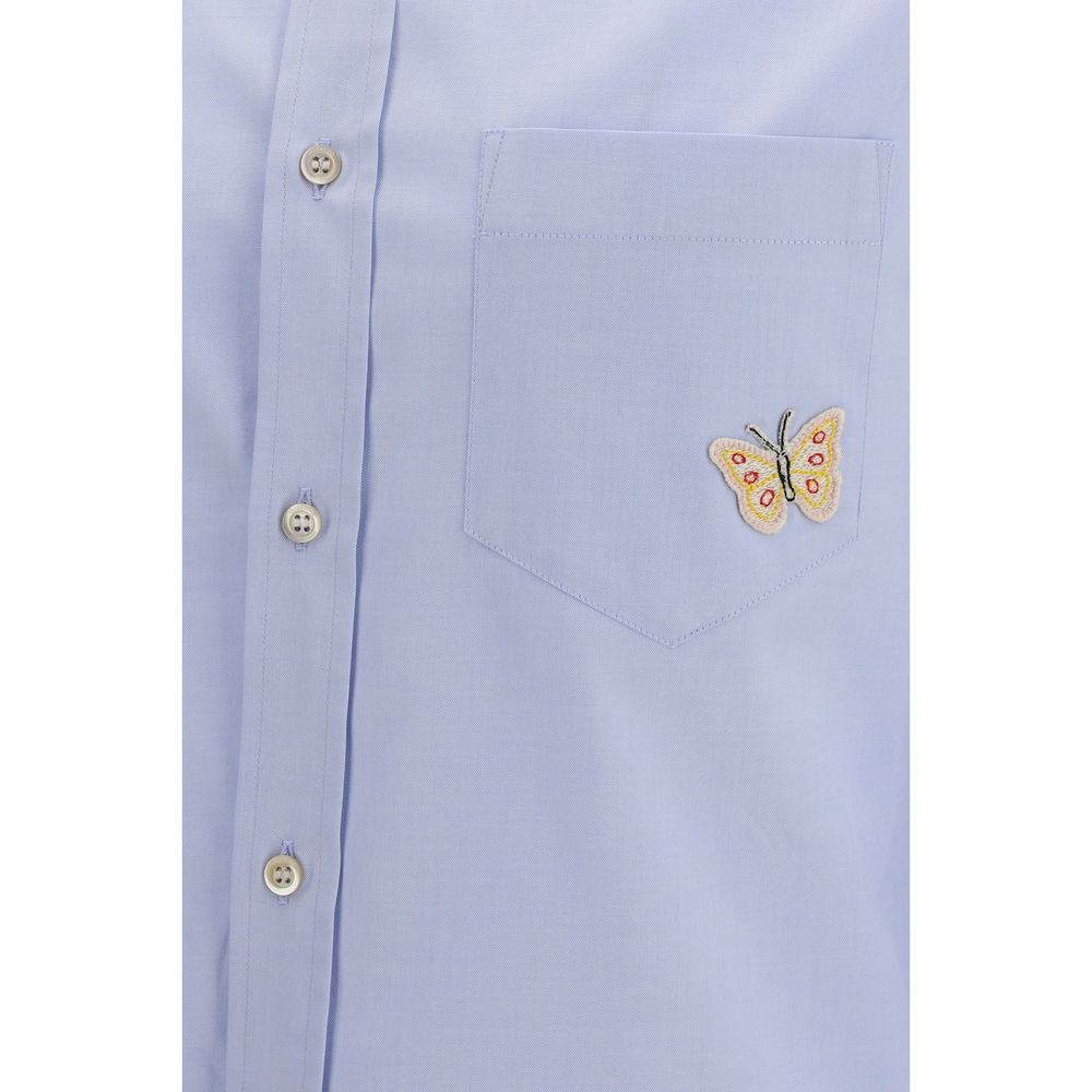 Valentino Garavani Blue Cotton Dress Shirt
