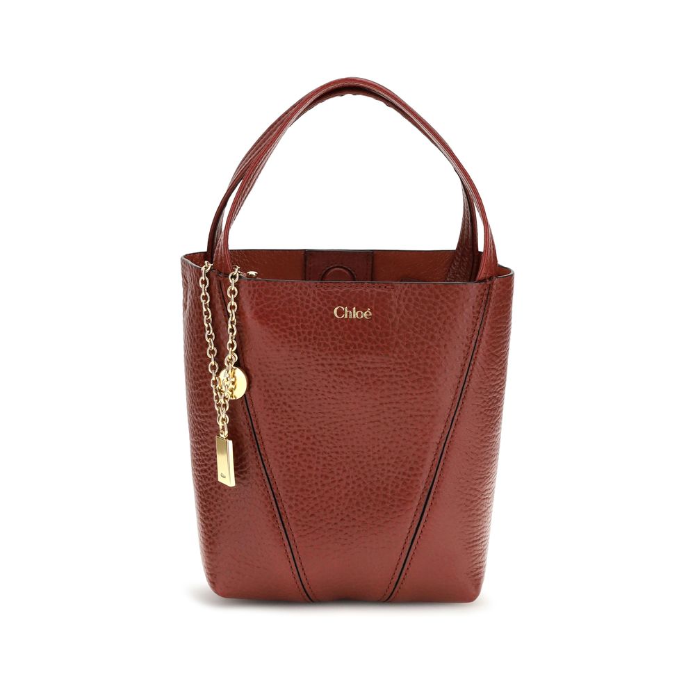 Chloé Red Calf Leather Bos Taurus Shoulder Bag