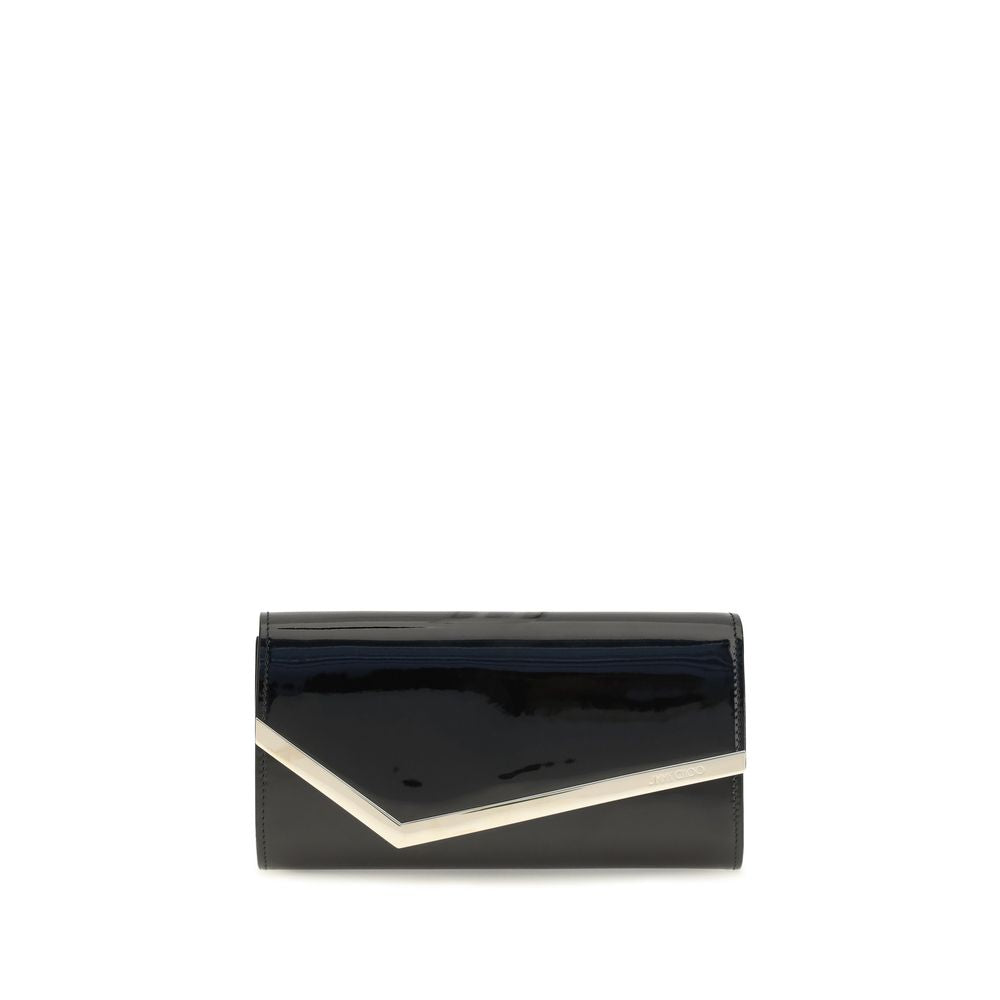 Jimmy Choo Black Calf Leather Bos Taurus Clutch Bag