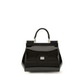 Dolce & Gabbana Black Calf Leather Bos Taurus Handbag