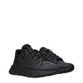 Versace Black Fabric Athletic Sneakers