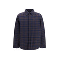 Off-White Blue Cotton Pattern Shirt