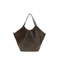 Brunello Cucinelli Brown Calf Leather Bos Taurus Shoulder Bag