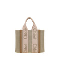 Chloé Beige Linen Handbag