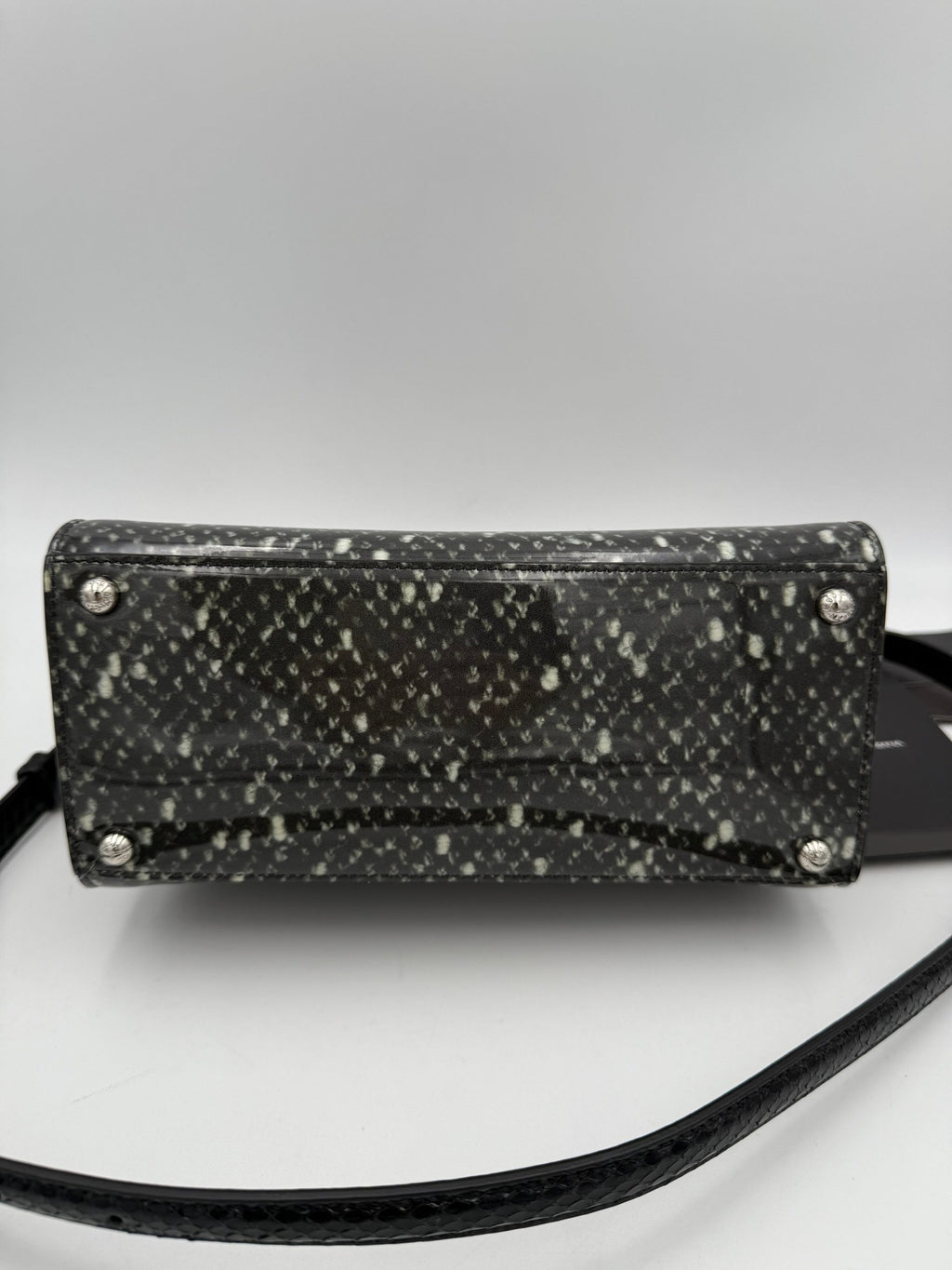 Dolce & Gabbana DOLCE & GABBANA “Monica” Python and Patent Handbag