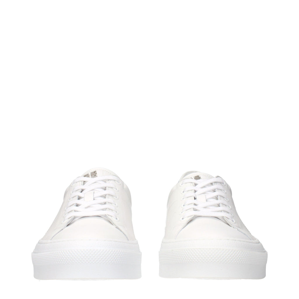 Givenchy White Leather Low Top Sneakers