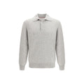 Brunello Cucinelli Gray Cashmere Polo Shirt